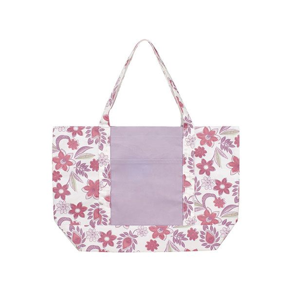 24 Pieces of Floral Tote Bag LILAC