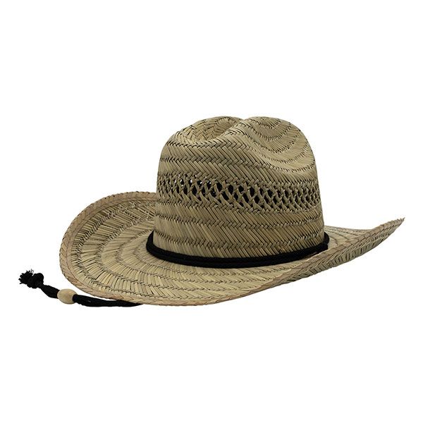 24 Pieces of Cowboy Straw Hat NATURAL