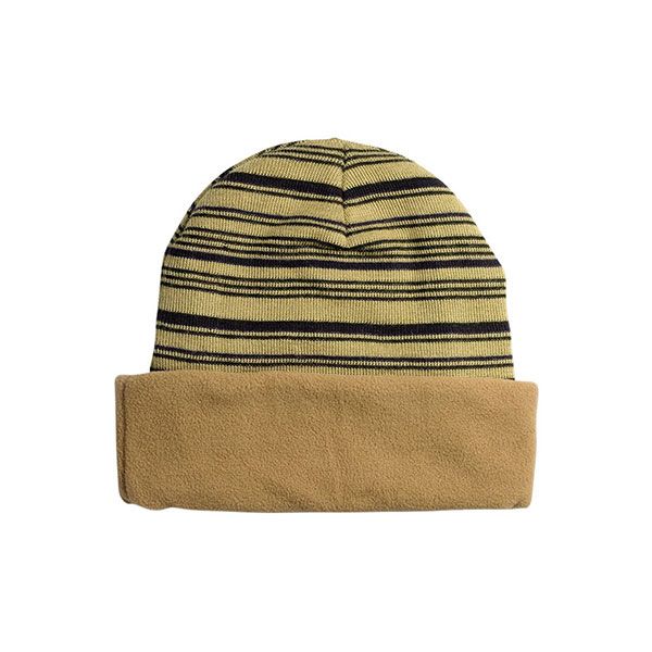 24 Pieces of Reversible Fleece Beanie CAMEL