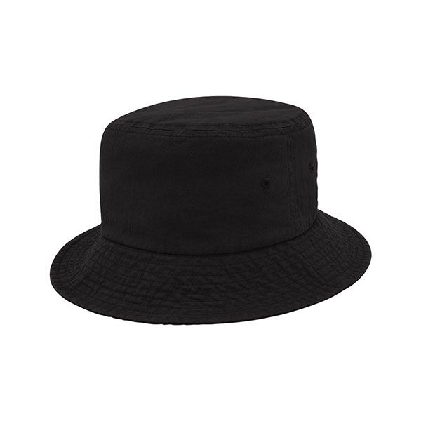 24 Pieces of Recycled Crosshatch Cotton Bucket Hat BLACK-M