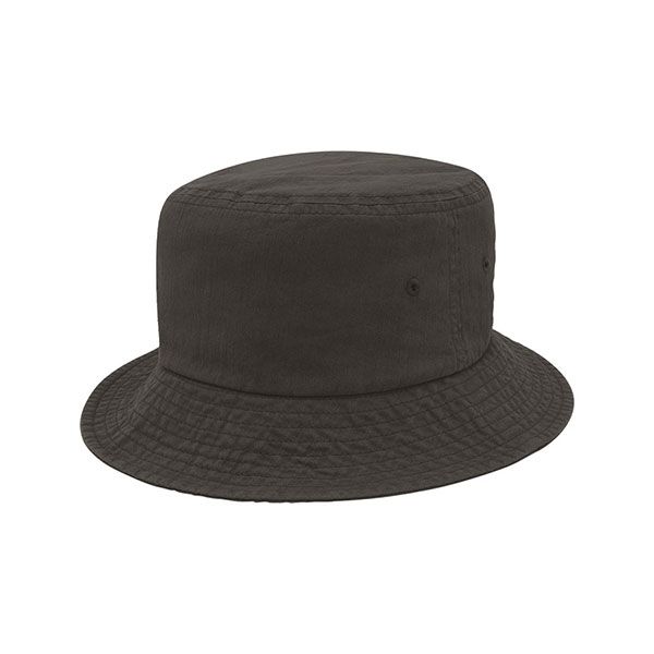 24 Pieces of Recycled Crosshatch Cotton Bucket Hat CHARCOAL-M