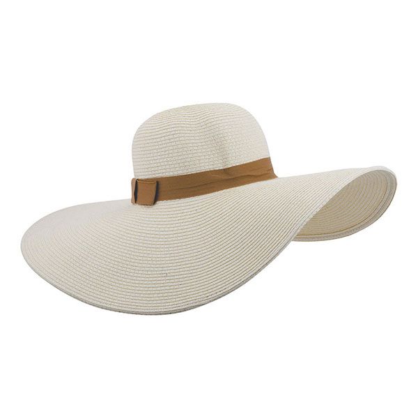 24 Pieces of Ladies' Toyo Braid Sun Hat BEIGE