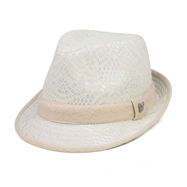 24 Pieces of Infinity Selections Fashion Fedora Hat BEIGE