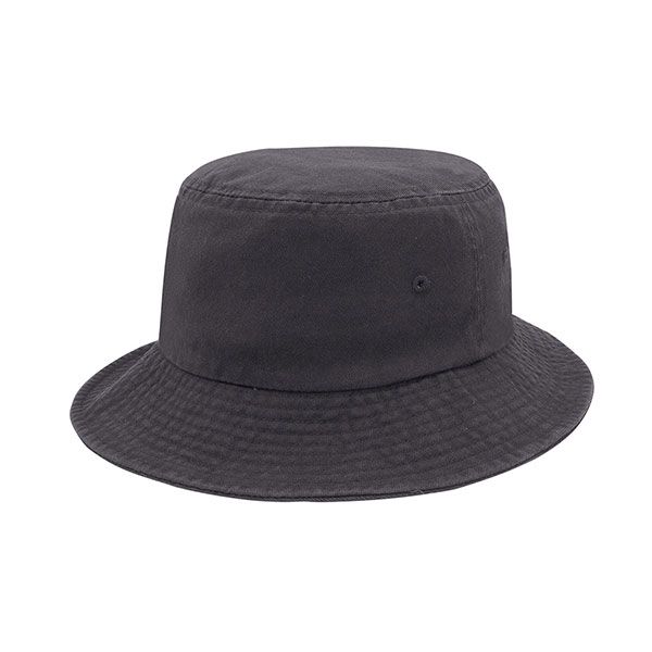 24 Pieces of Cotton Twill Bucket Hat CHARCOAL-M