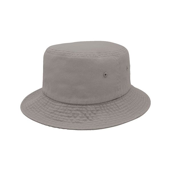 24 Pieces of Cotton Twill Bucket Hat GREY-M