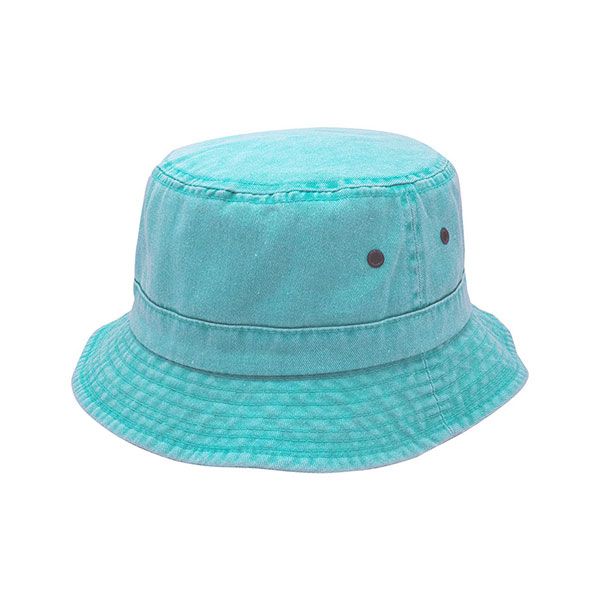 24 Pieces of Pigment Dyed Twill Washed Bucket Hat AQUA-ML