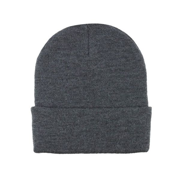 24 Pieces of Acrylic Beanie W/ Cuff D.GREY