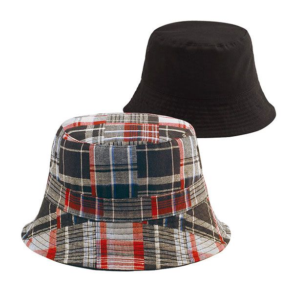 24 Pieces of Ladies' Reversible Twill Bucket Twill BLACK