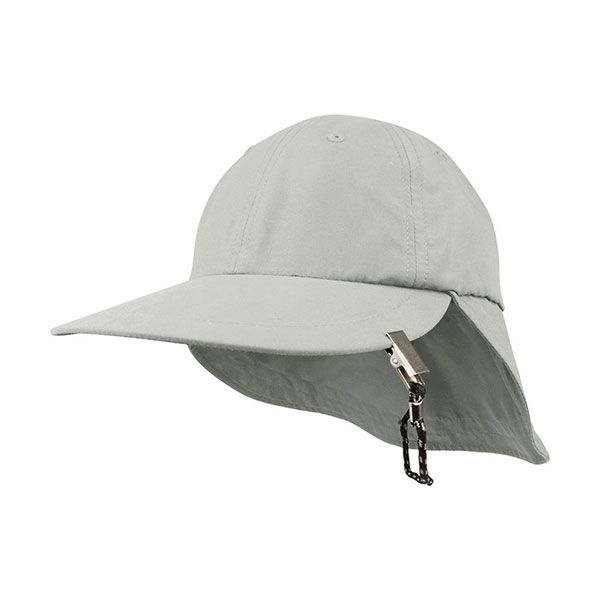 24 Pieces of Juniper Microfiber Flap Cap with String & Clip GREY
