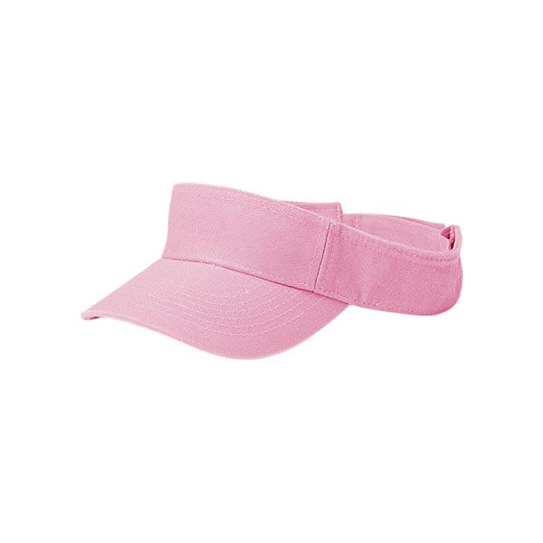 24 Pieces of Pro Style Cotton Twill Washed Visor L.PINK