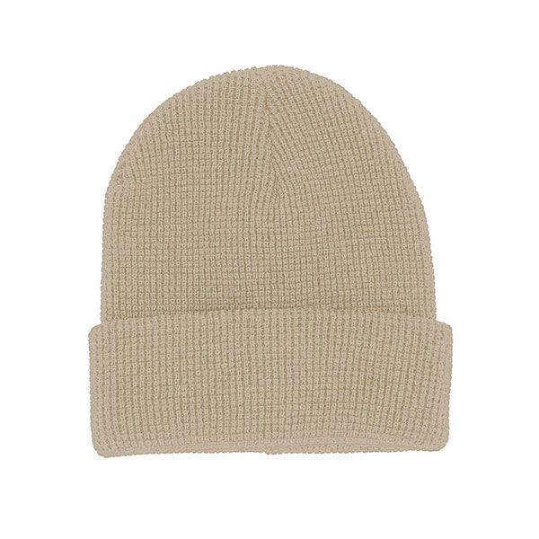 24 Pieces of Waffle Knit Cuff Beanie BIRCH