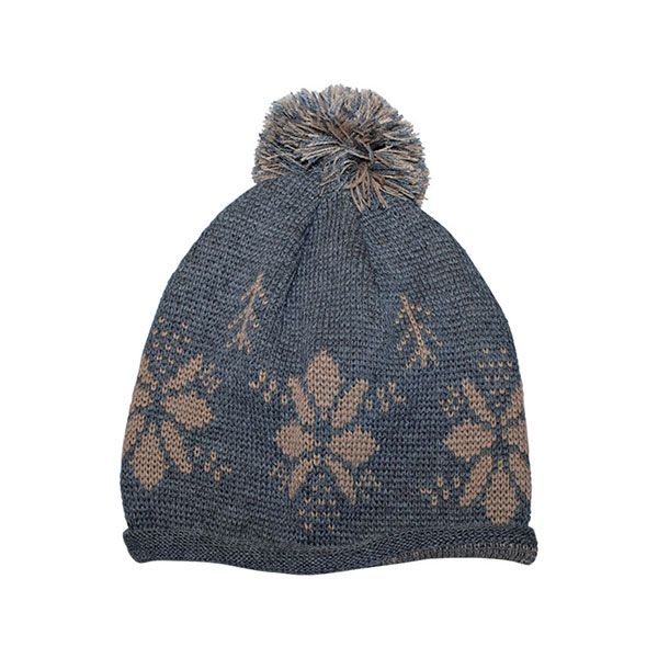 24 Pieces of Jaquard Knitted Beanie GREY