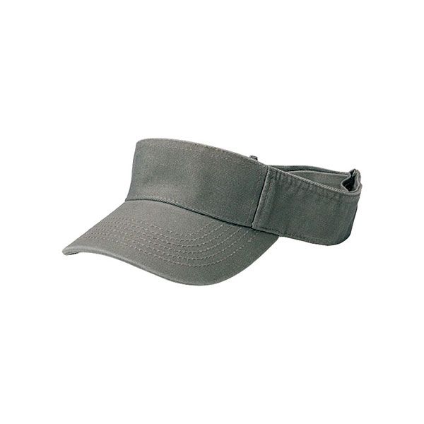 24 Pieces of Pro Style Cotton Twill Washed Visor OLIVE