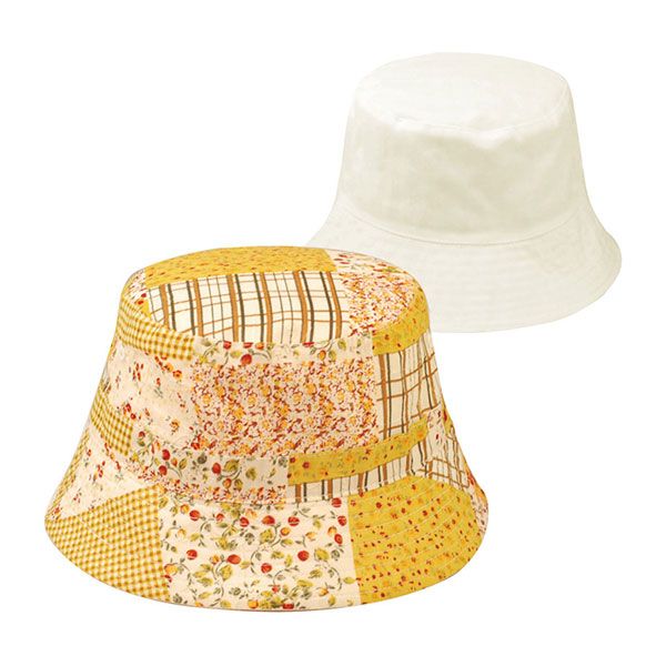 24 Pieces of TODDLER REVERSIBLE BUCKET HAT GOLD