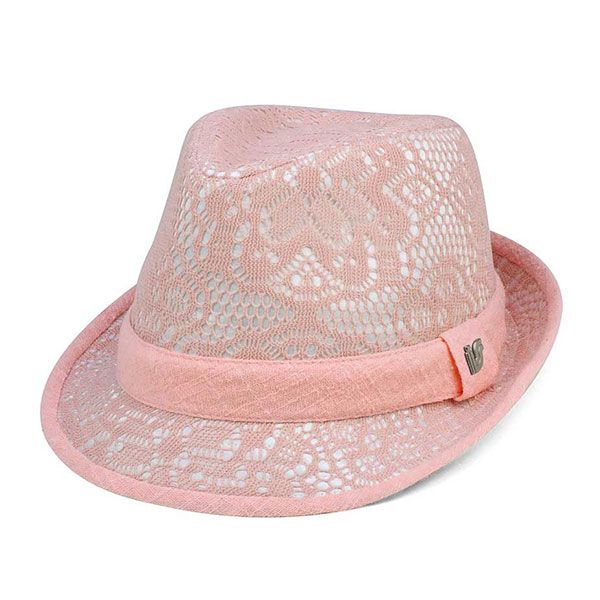 24 Pieces of Infinity Selections Fashion Fedora Hat PINK