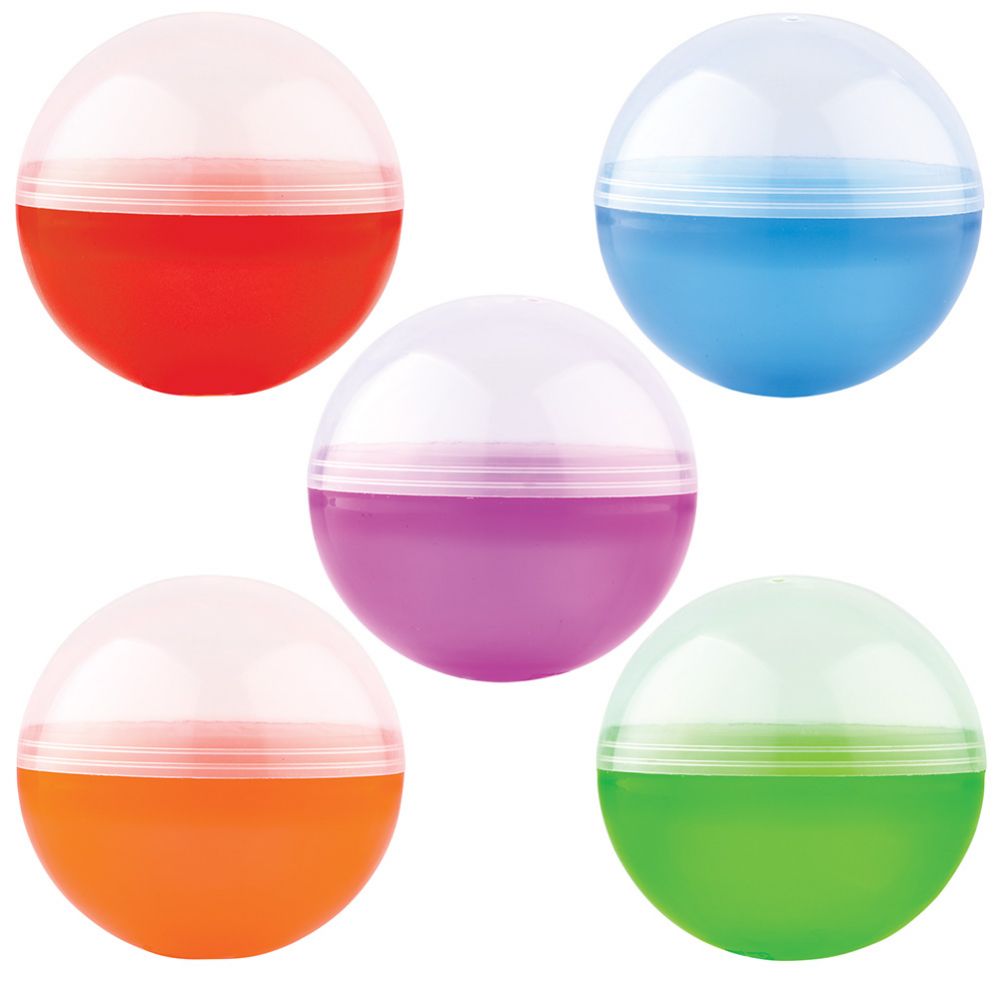 250 Pieces of 4 Inch (100mm) Round Plastic Capsules 250/cs