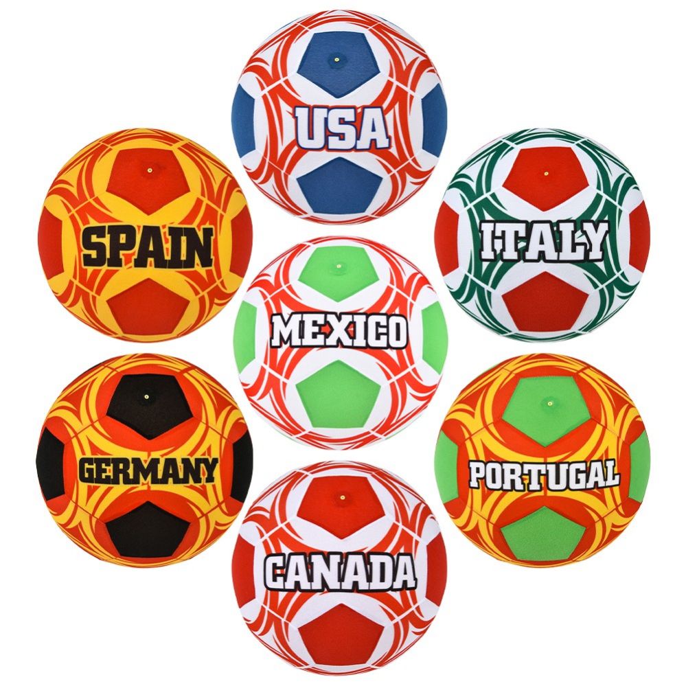 48 pieces of 16 inch Soccer Bladder Ball Country Assortment