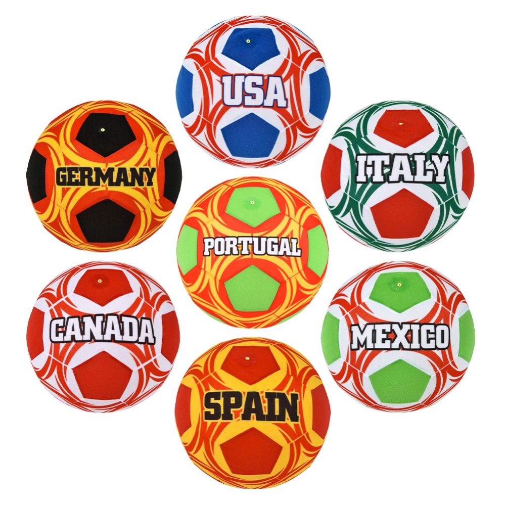 60 pieces of 12 inch Soccer Bladder Ball Country Assortment