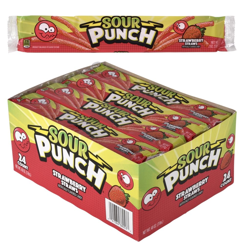 288 pieces Sour Punch Strawberry Straws 24ct - Food & Beverage - at ...