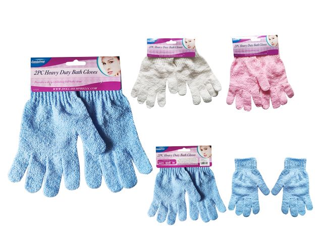 144 Pairs of Heavy Duty Bath Gloves 2pc 7.9 inch X 5.9 inch (20x15cm)