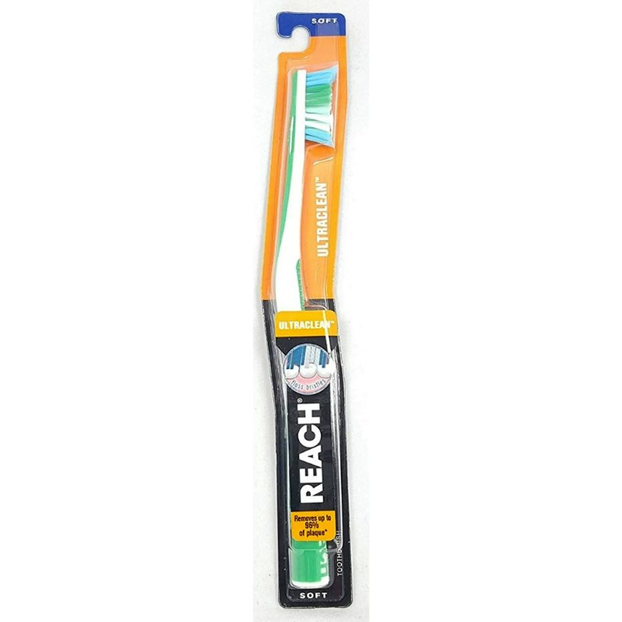 72 Pieces of Reach Toothbrush 1 Ct Soft Ultra Clean With Cap