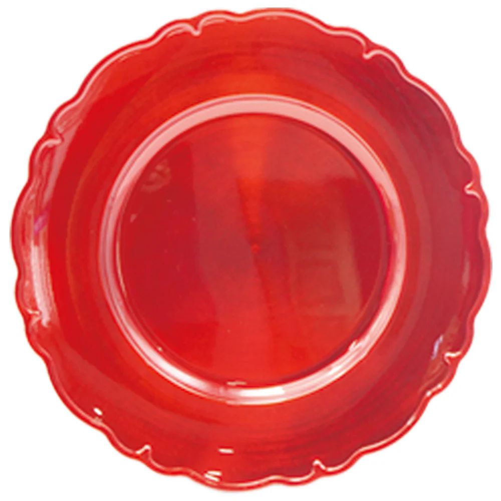 24 Pieces of Charger Plate 13 Inch Red