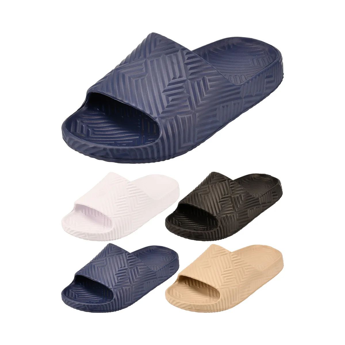 36 Pairs of Men's Eva Thick Pad Slippers