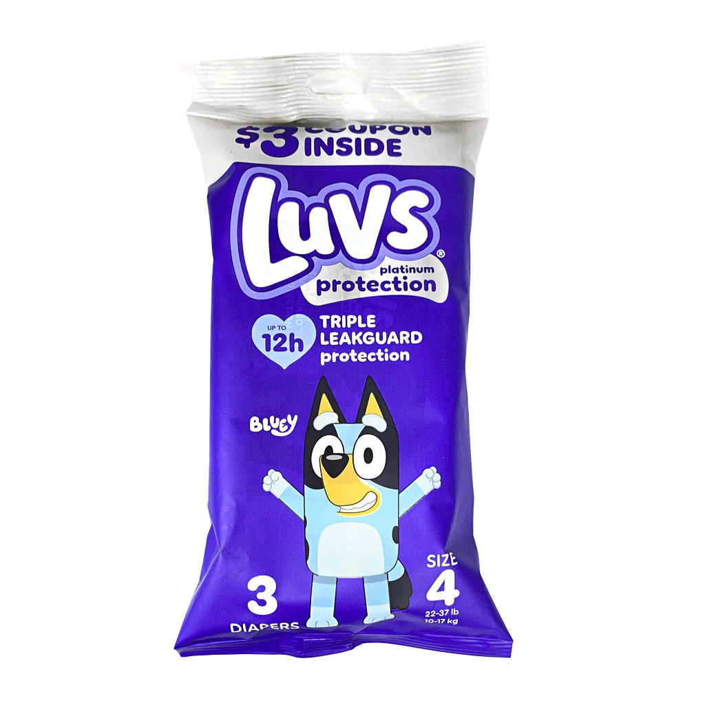 24 Packs of Luvs Diapers Size 4 - 3 Ct.
