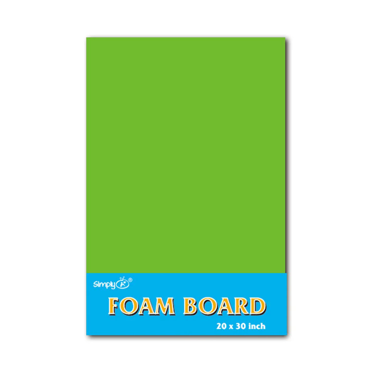 25 Pieces of Fluorescent foam board green