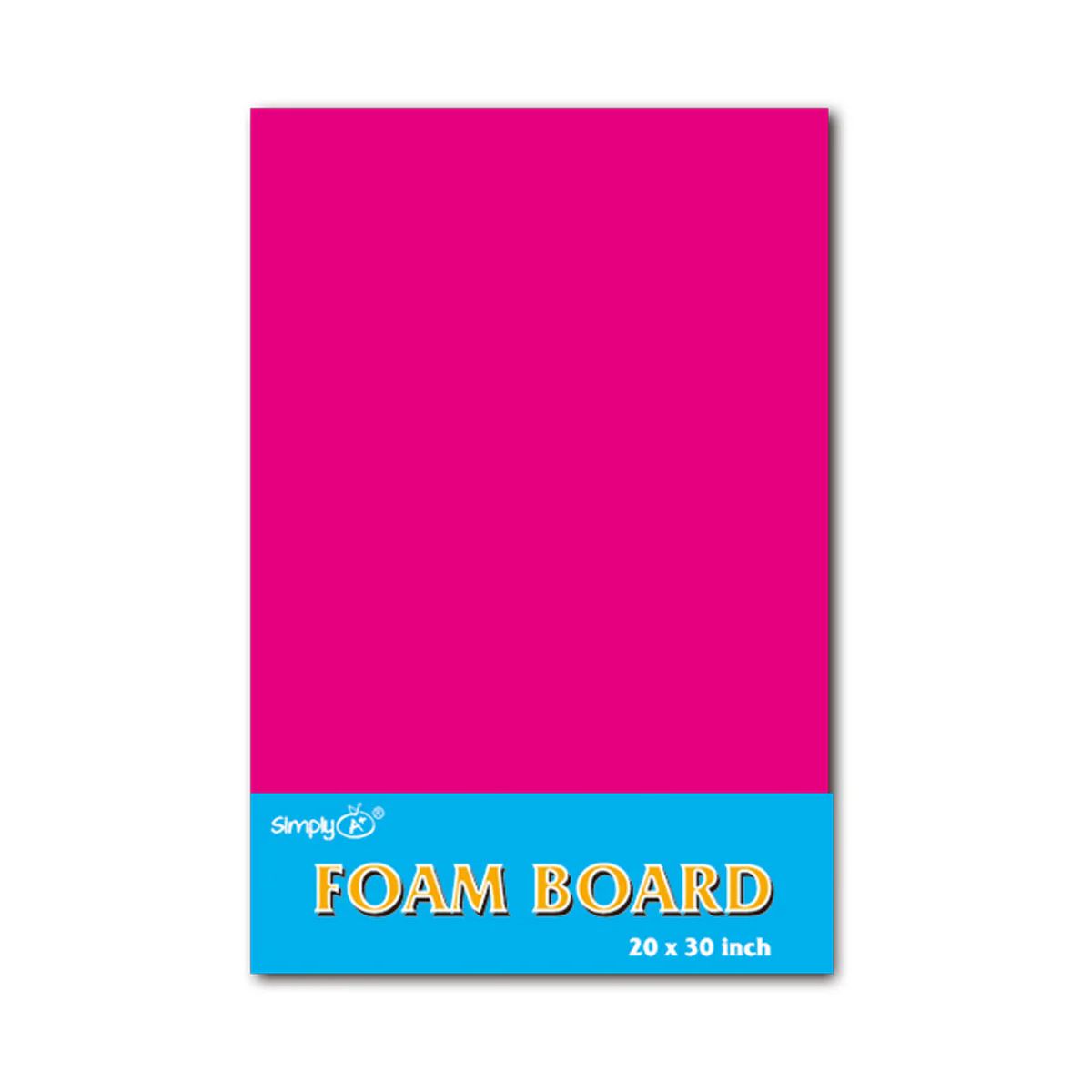 25 Pieces of Fluorescent foam board Hot Pink