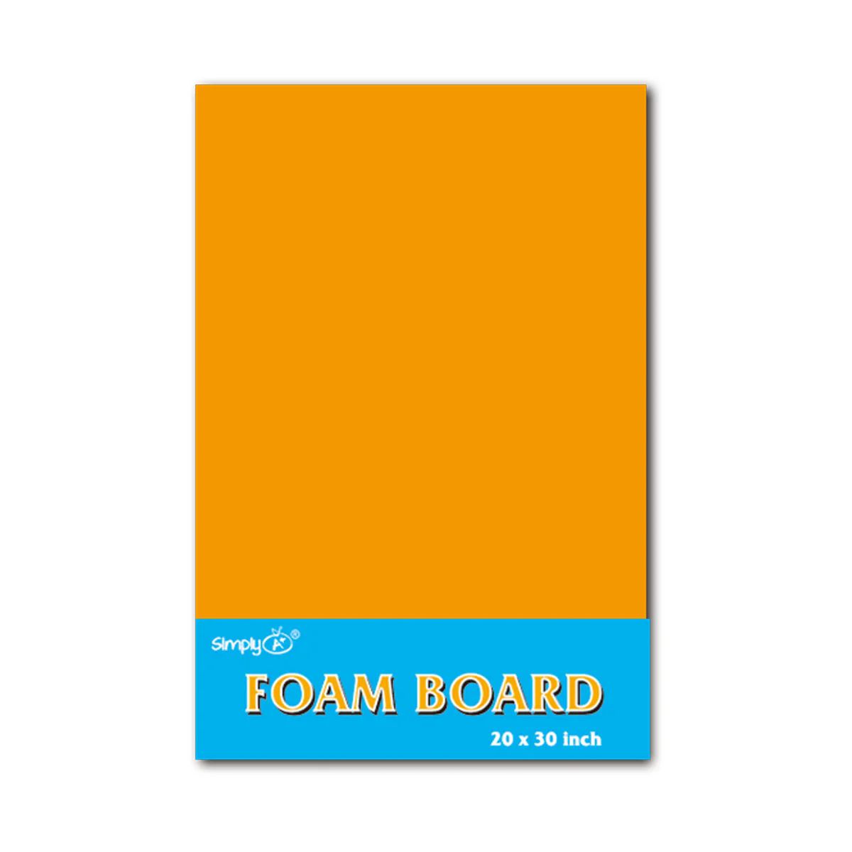 25 Pieces of Fluorescent foam board Orange 5mm