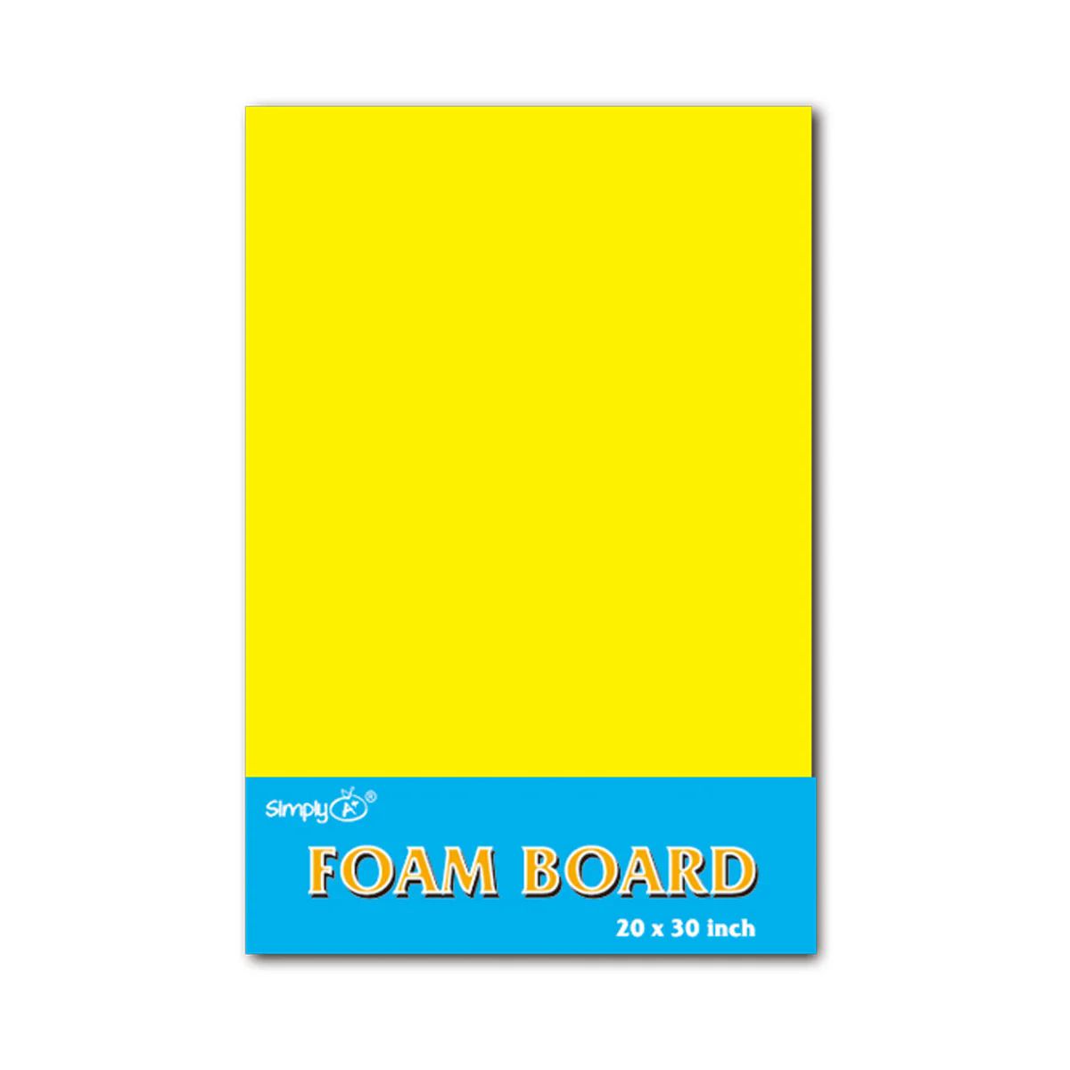 25 Pieces of Fluorescent foam board Yellow 5mm