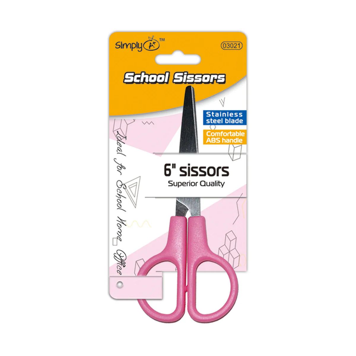 48 Pieces of 6inch Scissors Abs Handle