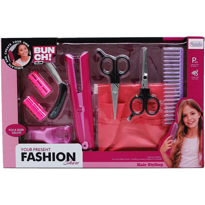 12 pieces 9pc B/o Hair Beauty Play Set In Window Box - Girls Toy Sets