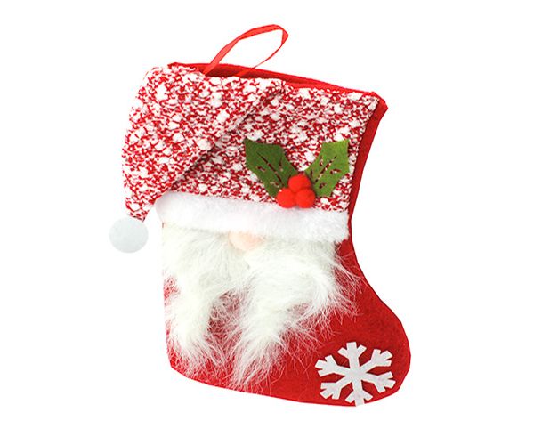 384 pieces of Xm Stocking 6 X 10 Santa  2 Asst