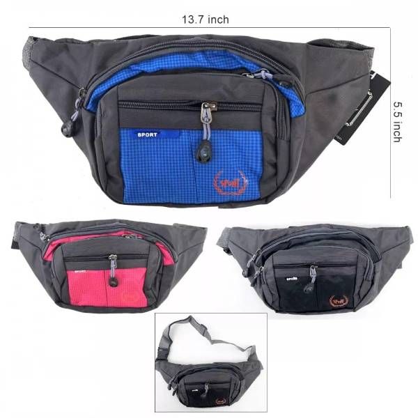 24 Pieces of Sports Waist Bag 13.7in X 5.5in