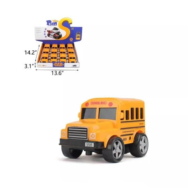 24 Pieces of Friction Forward School Bus