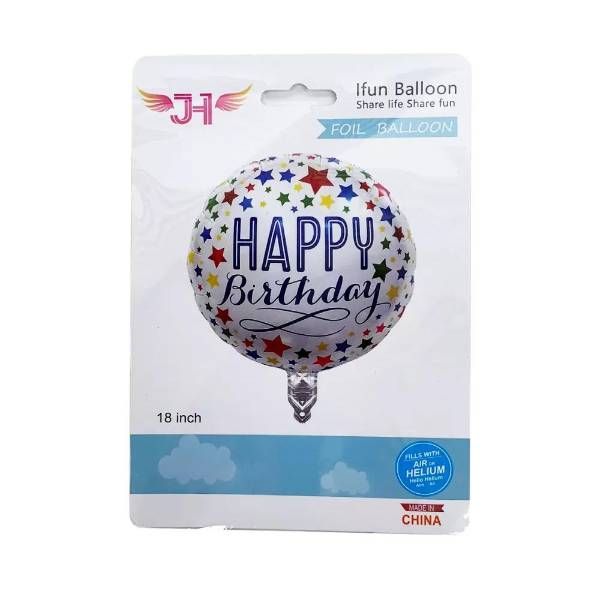 24 Pieces of Happy Birthday Foil Balloon