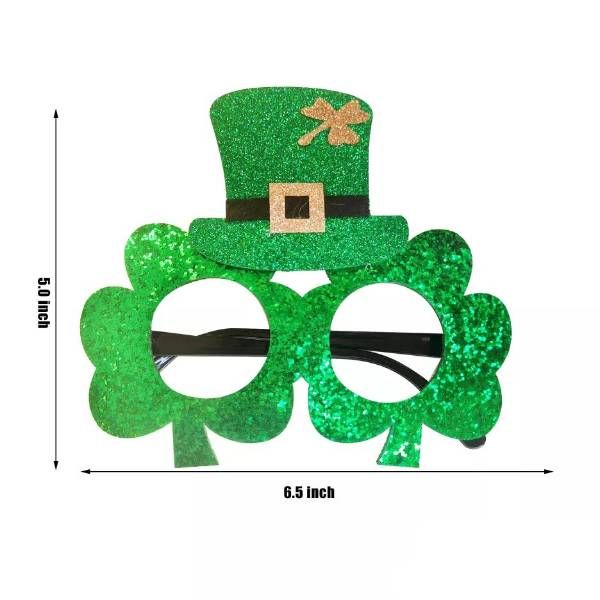 24 Pieces of St. Patrick's Green Glasses