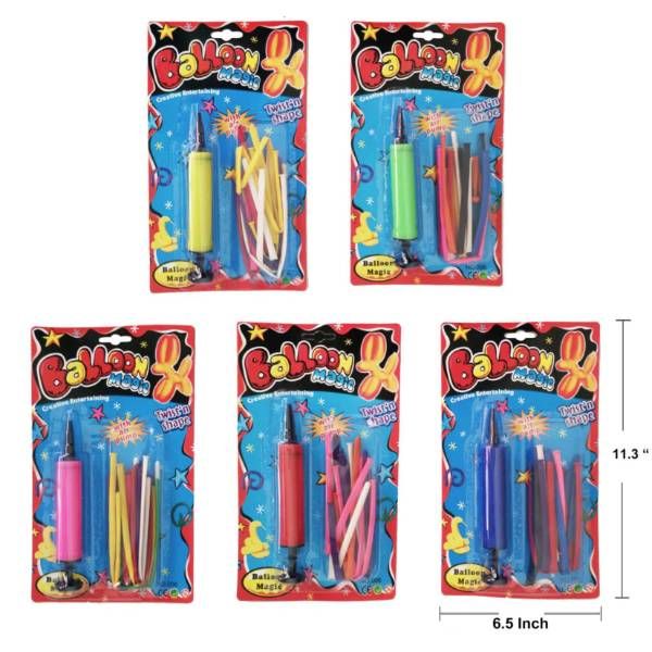 24 Pieces of Long Balloons with Air Pump