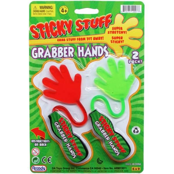 24 Pieces of 2pc 8.5 in Sticky Grabber Hands