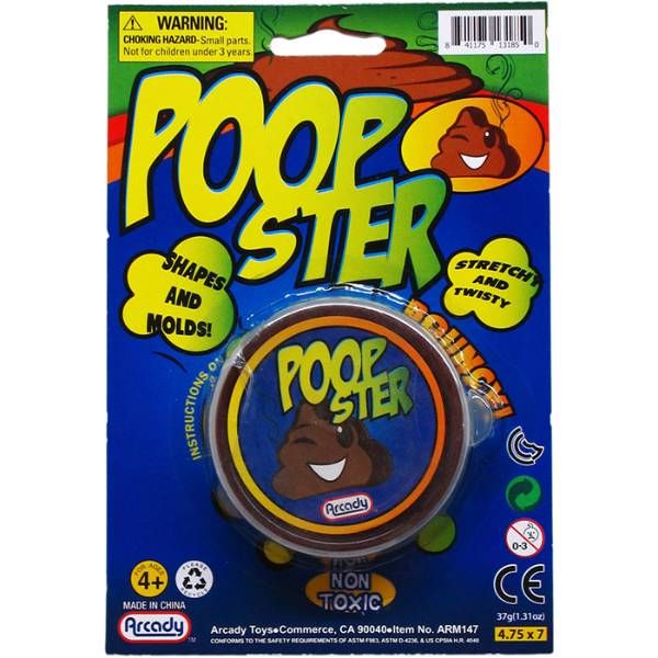 24 Pieces of 2.75 in Poopster Putty on Blister