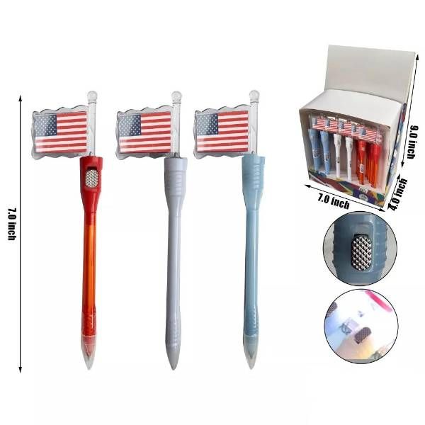 24 Pieces of Light Up USA Pen
