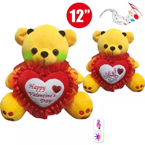 24 Pieces of 12 in Teddy Bear Light and Music