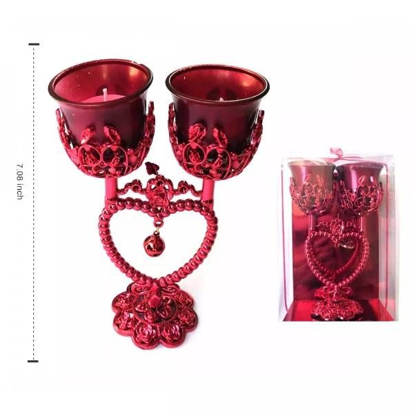 24 Pieces of 7 in Dual Candle Holder
