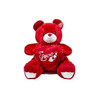24 Pieces of 22 in Red Bear With I Love You Heart