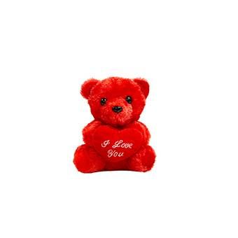 24 Pieces of 5 in Red Plush Bear