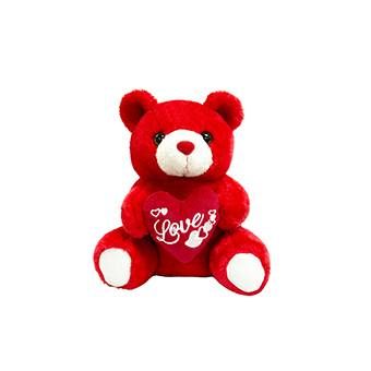 24 Pieces of 9 in Red Plush Bear