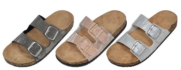 24 Pieces of Assorted Ladies Birks Slippers