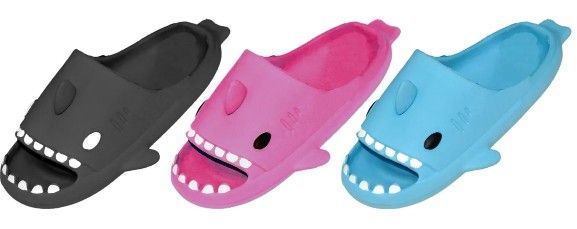 30 Pieces of Ladies Shark Slippers